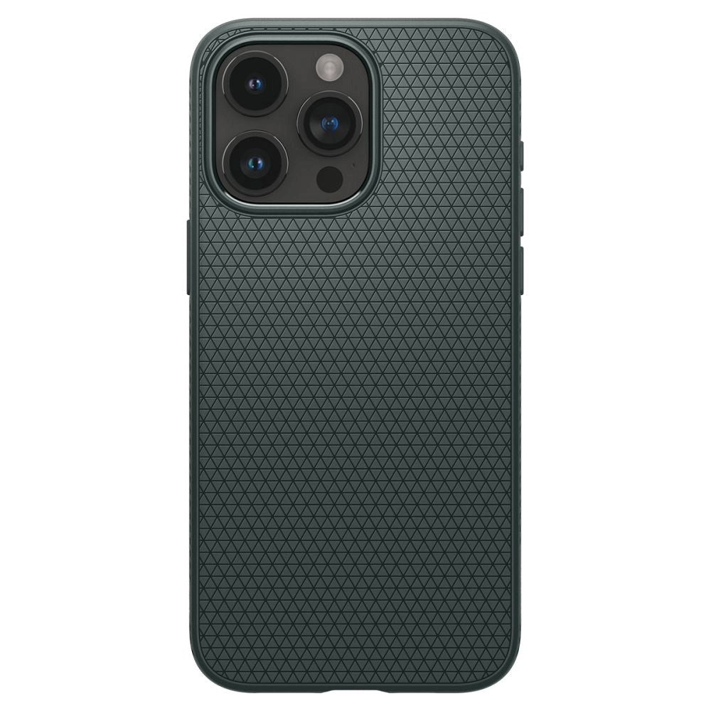 iPhone 15 Pro Max Spigen Liquid Air Case - Mørkegrøn