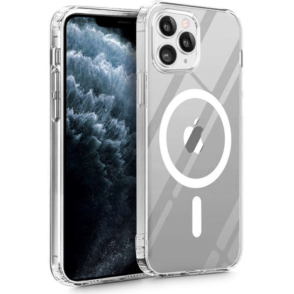 Tech-Protect iPhone 11 Pro Magmat Bagside Cover - MagSafe Kompatibel - Gennemsigtig