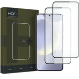 Hofi Samsung Galaxy S24+ (Plus) Glass Pro+ Skærmbeskyttelsesglas - Case Friendly - 2-Pak - Sort Kant