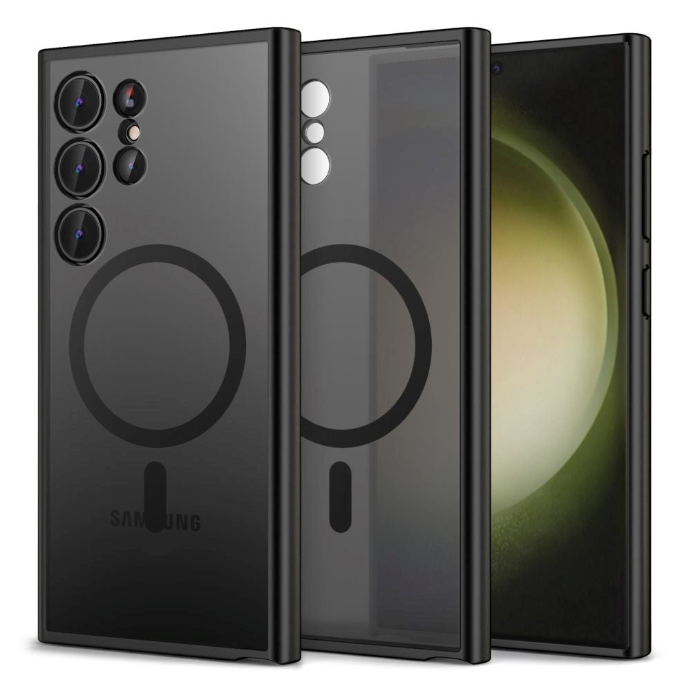 Tech-Protect Samsung Galaxy S24 Ultra Magmat Bagside Cover - MagSafe Kompatibel - Mat Sort