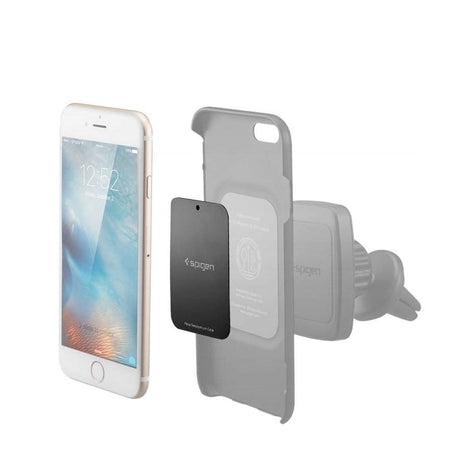 Spigen MP-4P Metalplader til Magnetisk Bilholder x 4 - Sort