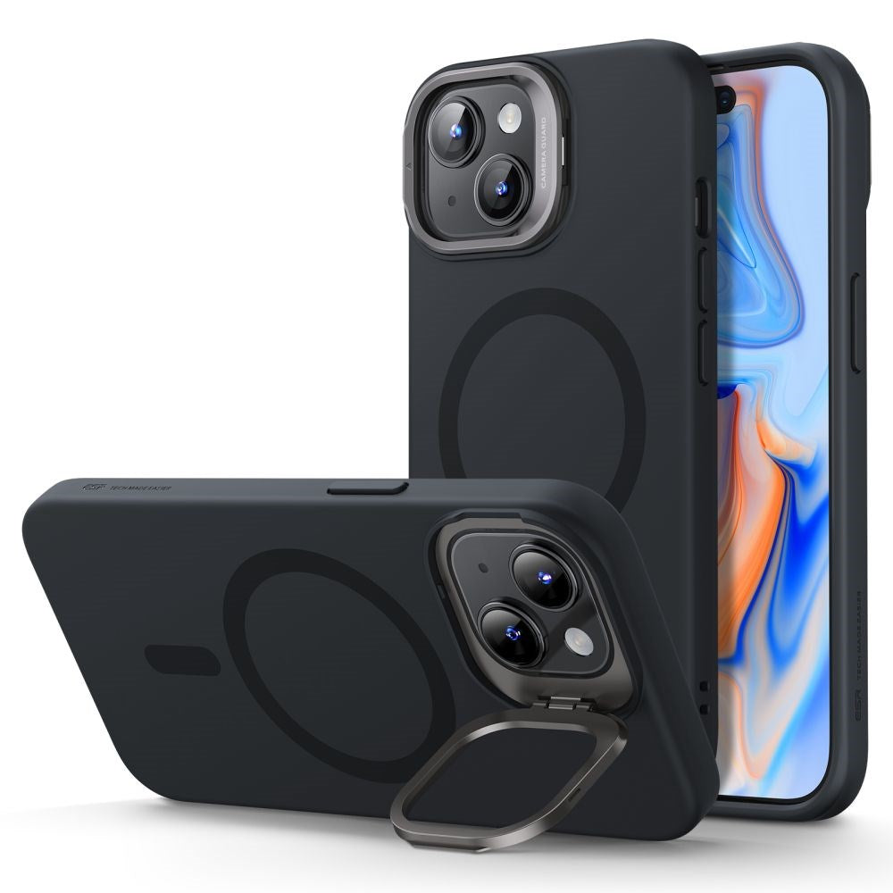 iPhone 15 Plus ESR Cloud Kickstand Halolock Case - MagSafe Kompatibel - Sort
