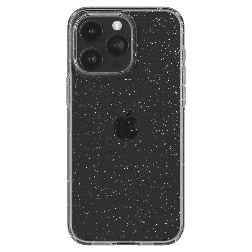 Spigen iPhone 15 Pro Liquid Crystal Glitter Bagside Cover - Gennemsigtig