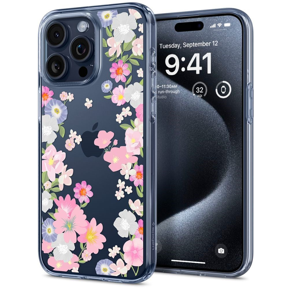 Spigen iPhone 15 Pro Liquid Crystal Case - Blossom