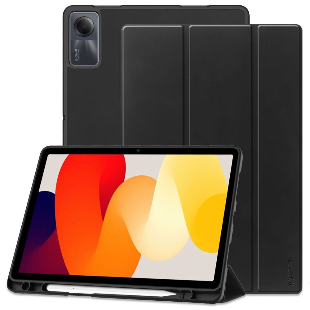 Tech-Protect Xiaomi Redmi Pad SE Smartcase Cover m. Stylus Pen Holder - Sort