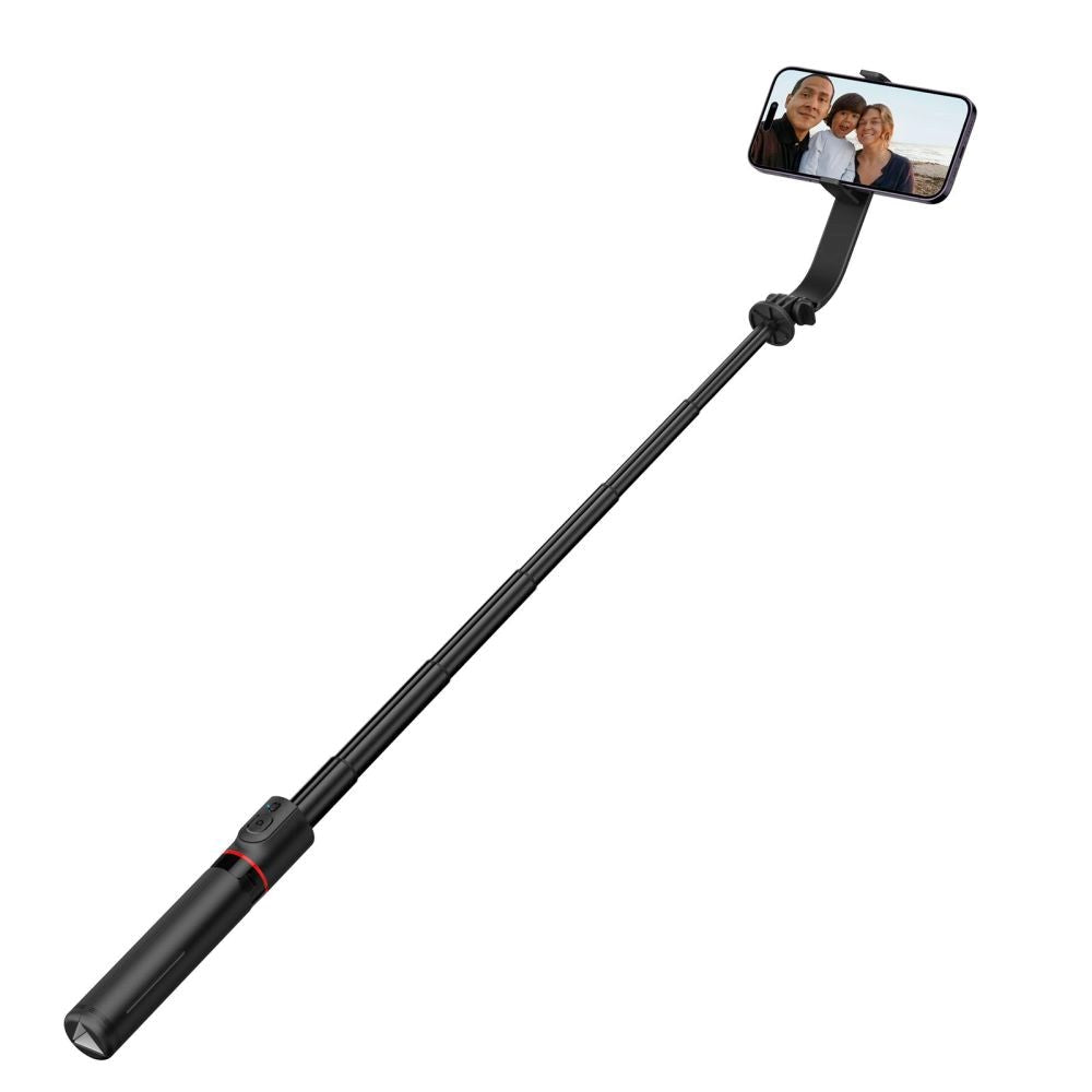 Tech-Protect L04S Selfiestang m. Tripodfunktion & Bluetooth - MagSafe Kompatibel - Sort