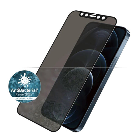 iPhone 12 Pro Max PanzerGlass AntiBacterial Standard Fit Skærmbeskyttelse - Privacy Glass - Sort