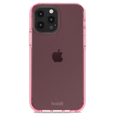 Holdit iPhone 13 Pro Seethru Cover - Bright Pink