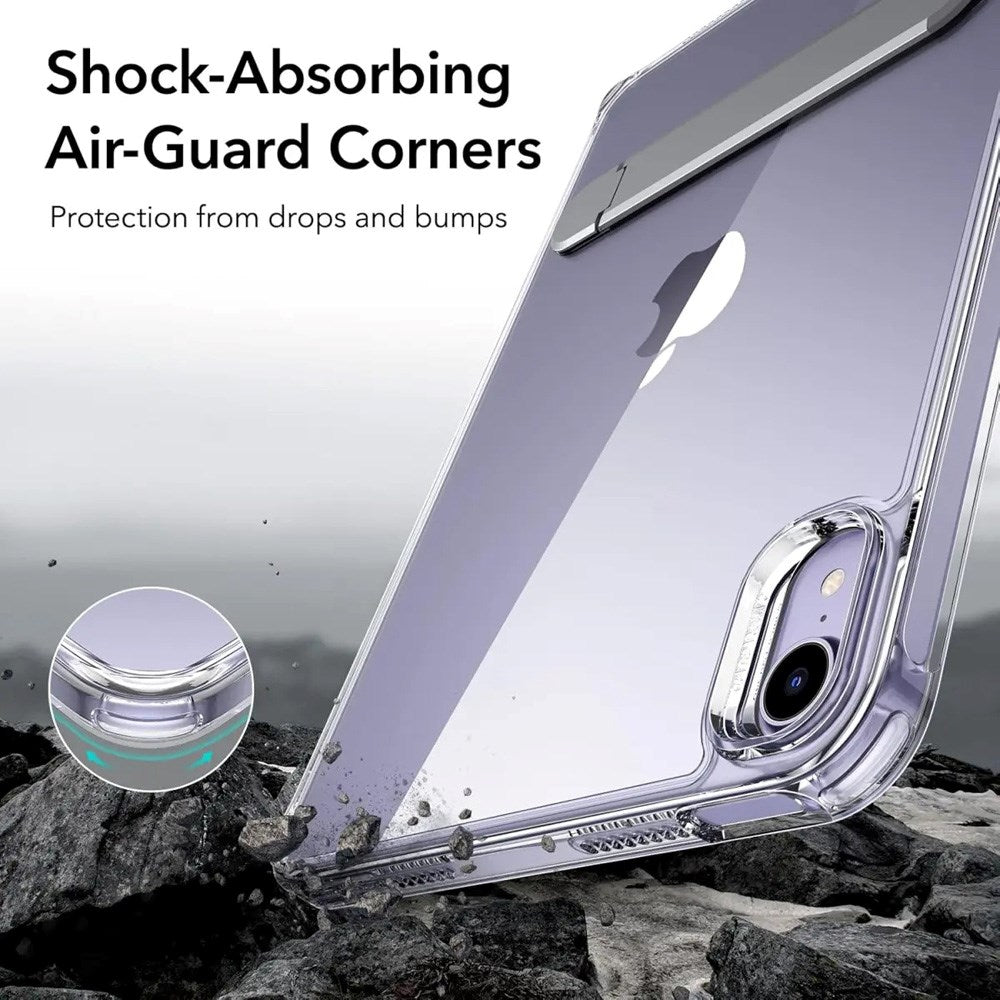 ESR iPad Mini (2024 / 2021) Hybrid Cover m. Ståfunktion - Gennemsigtig / Grå