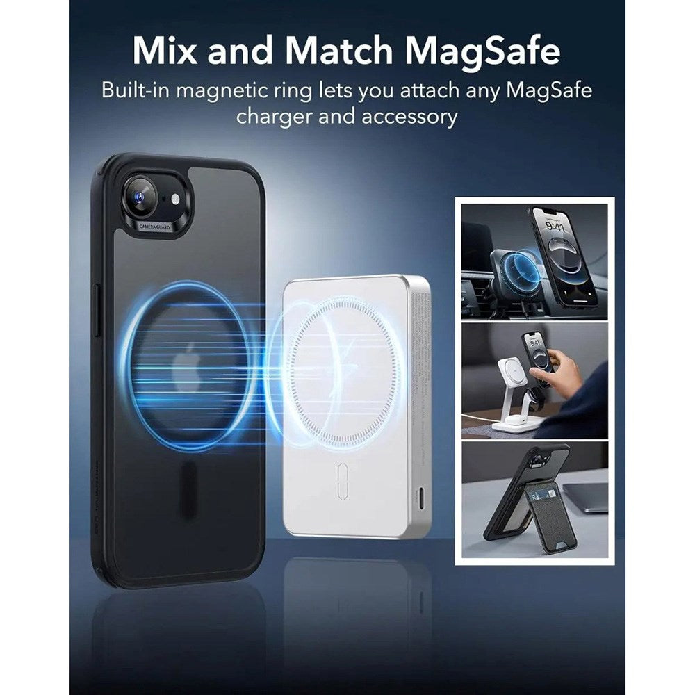 ESR - iPhone 16e - Classic Hybrid Cover - MagSafe Kompatibel - Mat Sort