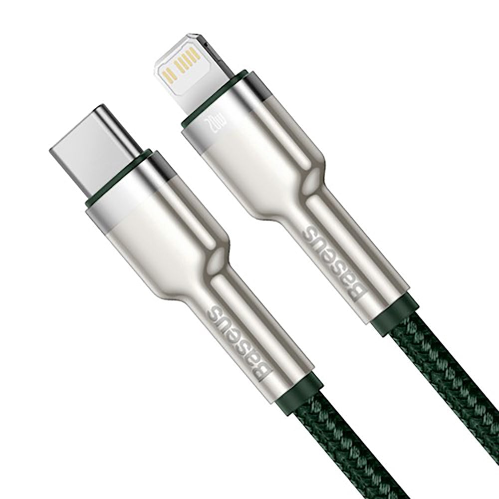 Baseus Cafule PD 20W USB-C til Lightning Kabel - 1m - Grøn