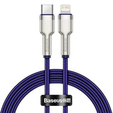 Baseus Cafule PD 20W USB-C til Lightning Kabel - 1m - Lilla