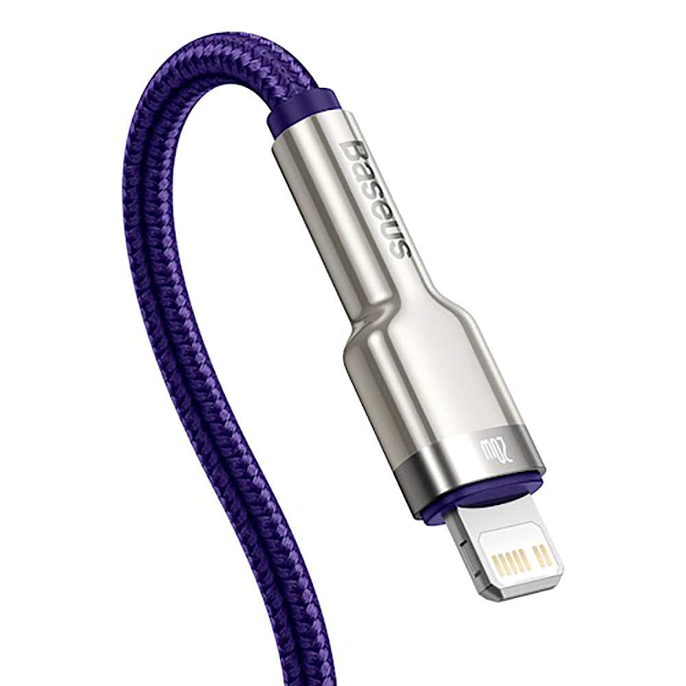 Baseus Cafule PD 20W USB-C til Lightning Kabel - 1m - Lilla