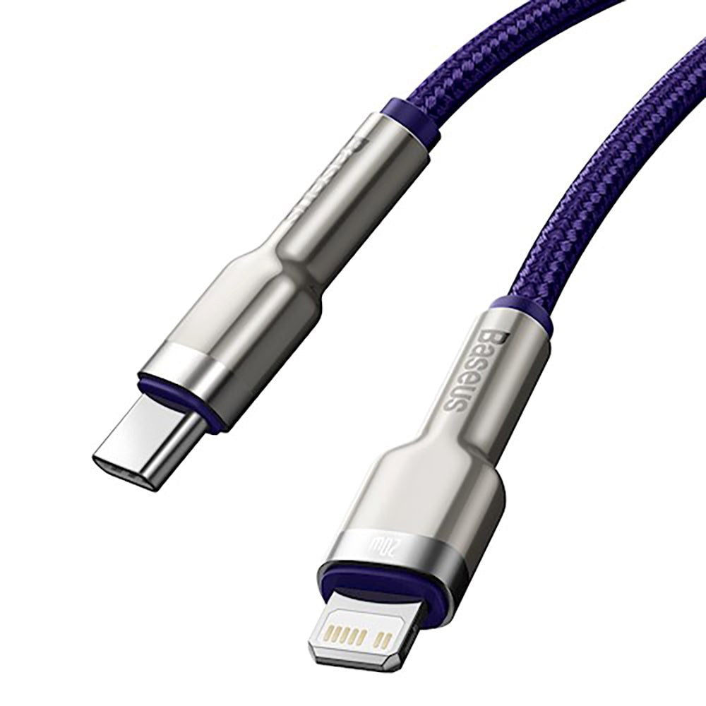 Baseus Cafule PD 20W USB-C til Lightning Kabel - 1m - Lilla