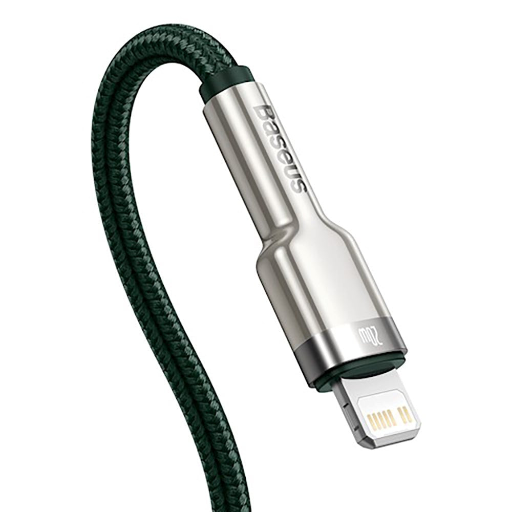 Baseus Cafule PD 20W USB-C til Lightning Kabel - 2m - Grøn