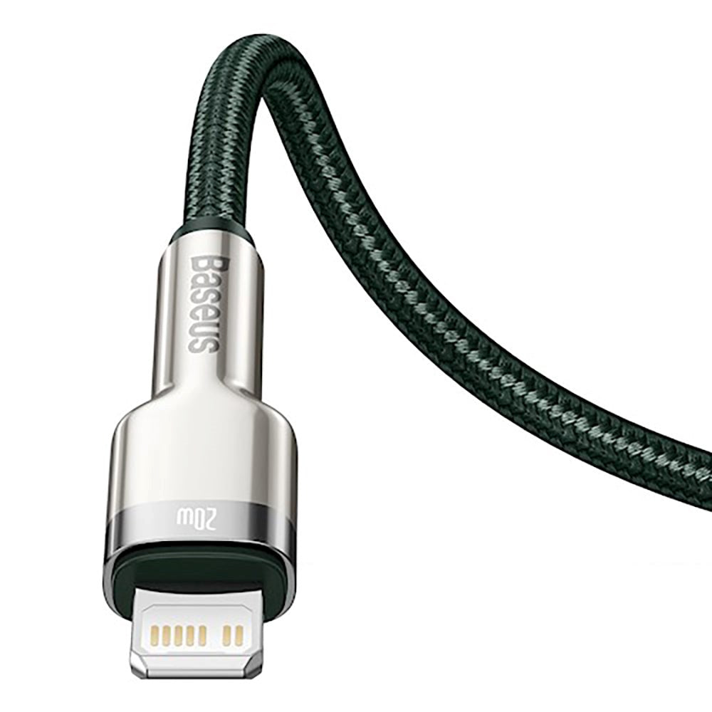 Baseus Cafule PD 20W USB-C til Lightning Kabel - 2m - Grøn