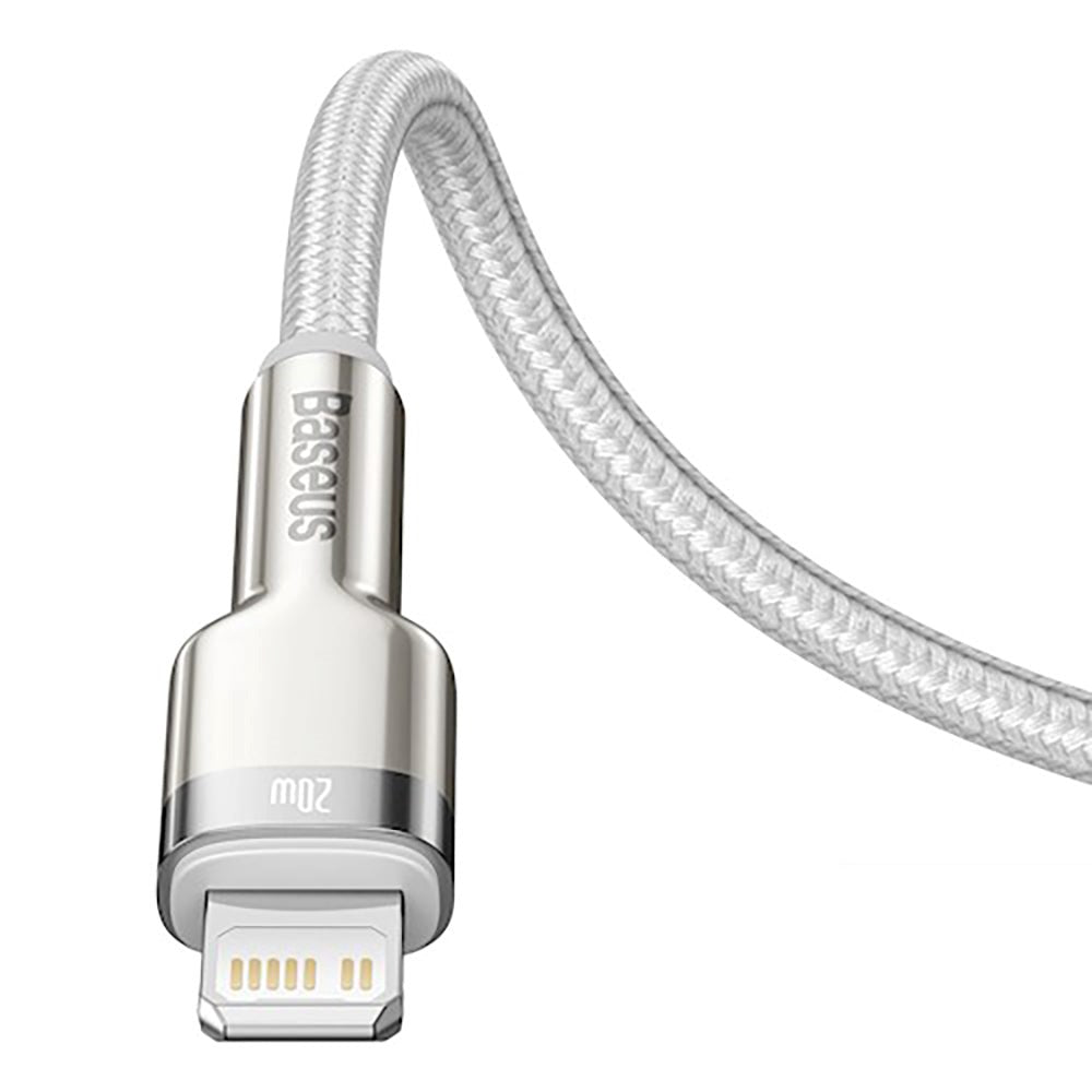 Baseus Cafule PD 20W USB-C til Lightning Kabel - 2m - Hvid