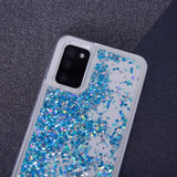 Samsung Galaxy S23 Gennemsigtigt Glimmer Mobil Cover - Blå