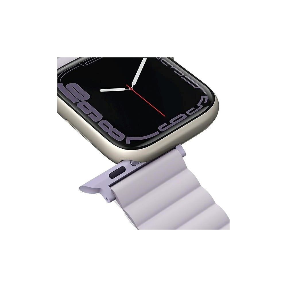 UNIQ Revix Apple Watch (38/40/SE/41/42mm) Vendbar Urrem Magnetisk - Lilla / Hvid