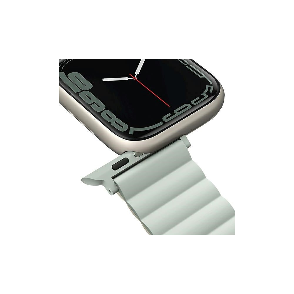 UNIQ Revix Apple Watch (42/44/SE/45/46/49mm) Vendbar Urrem Magnetisk - Sage / Beige