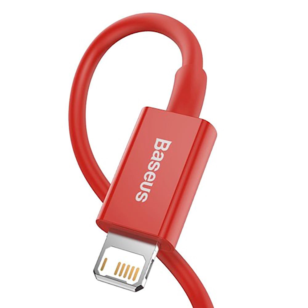 Baseus Superior Series USB-A til Lightning Kabel - 1 Meter - Rød