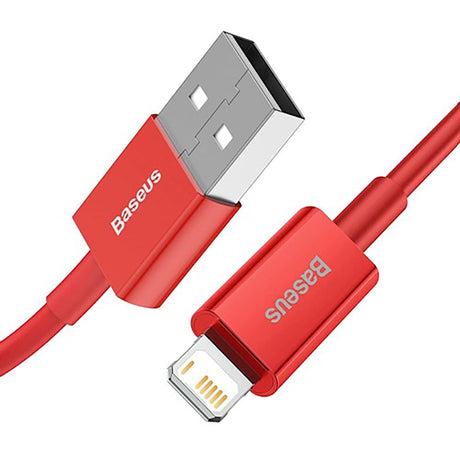 Baseus Superior Series USB-A til Lightning Kabel - 1 Meter - Rød