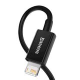 Baseus Superior Series USB-A til Lightning Kabel - 1 Meter - Sort