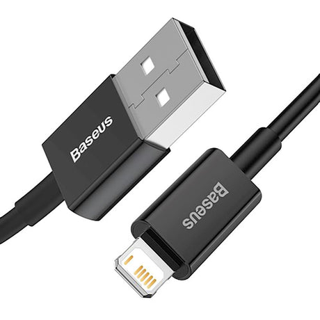 Baseus Superior Series USB-A til Lightning Kabel - 1 Meter - Sort