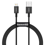 Baseus Superior Series USB-A til Lightning Kabel - 1 Meter - Sort