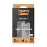 PanzerGlass iPhone 15 Classic Fit Beskyttelsesglas - Platinum Strength - Gennemsigtig