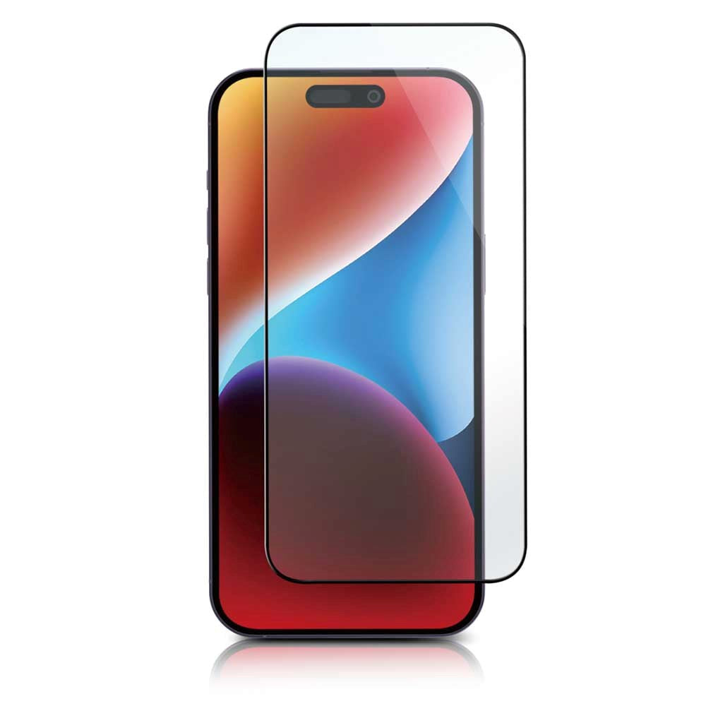 PANZER iPhone 15 Plus Premium Full-Fit Glass - Hærdet Glas - Sort Kant