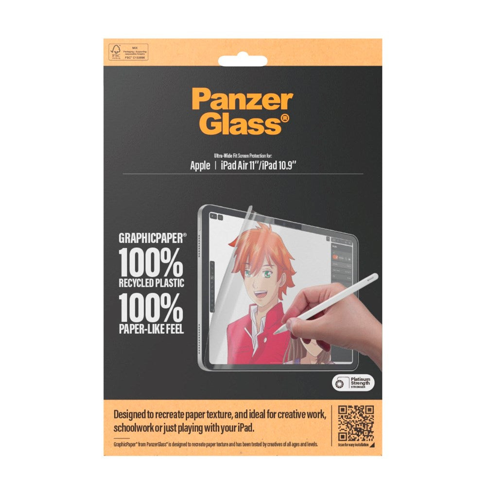 PanzerGlass - Graphicpaper Skærmbeskyttelsesfilm - iPad Air 11" (2025 / 2024)/iPad 11" (2025) / iPad 10.9" (2024/2022) - Gennemsigtig