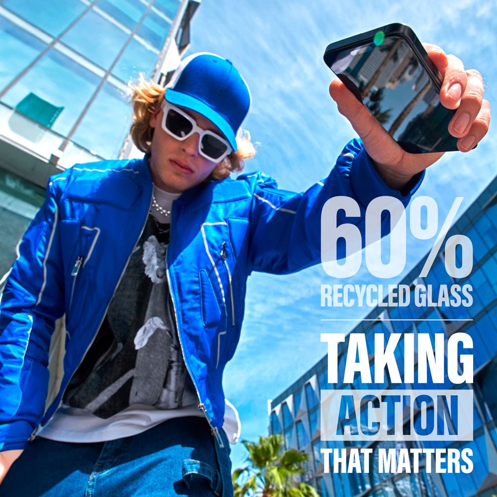 PanzerGlass iPhone 16 Ultra Wide Fit Beskyttelsesglas m. EasyAligner - Aluminum Frame - Diamond Strength - Gennemsigtig / Sort Kant