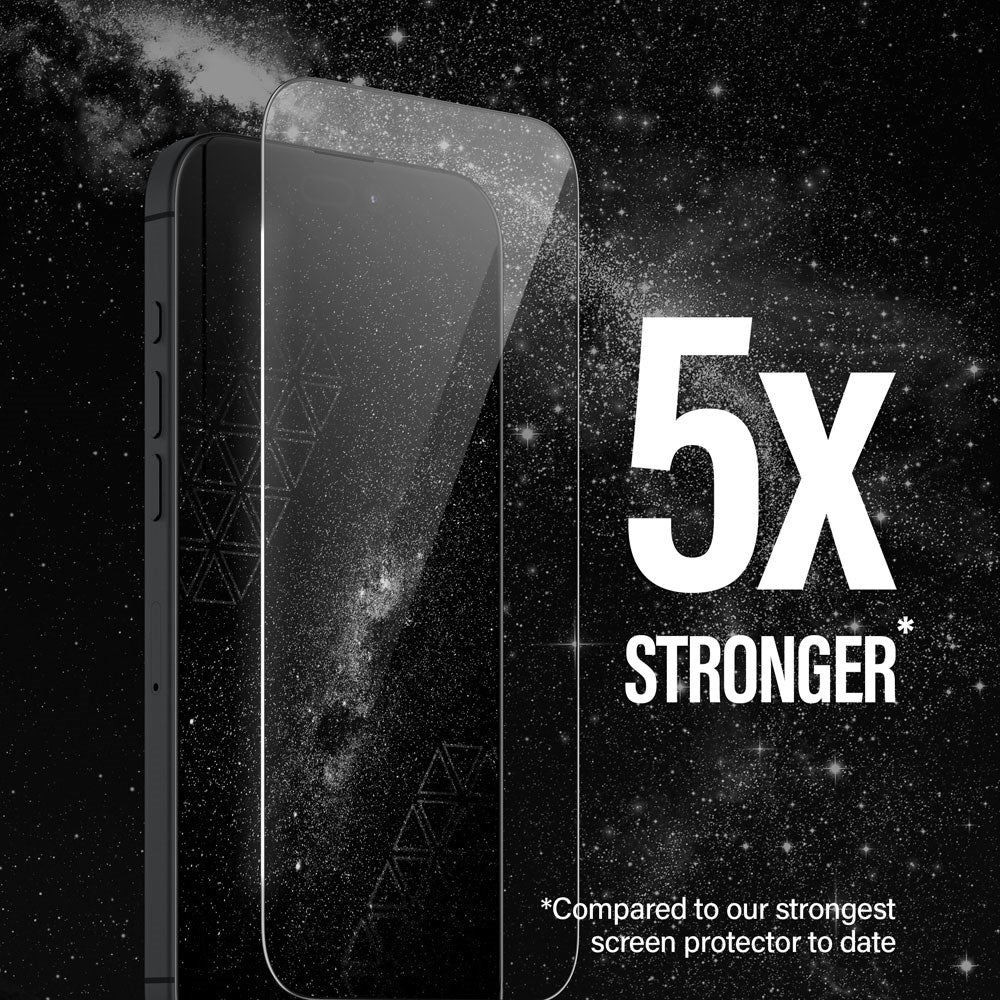 PanzerGlass iPhone 16 Pro Max Ultra Wide Fit Ceramic Beskyttelsesglas m. EasyAligner - Sort Kant