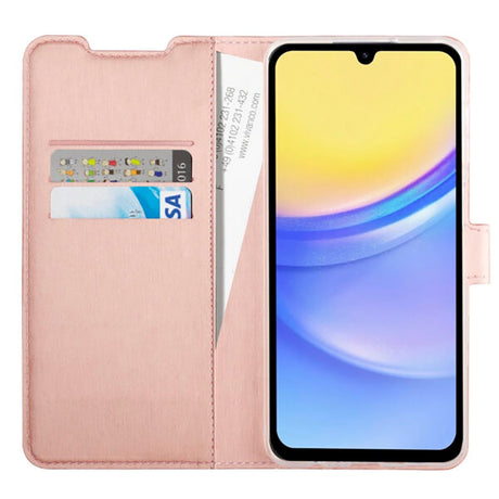 Samsung Galaxy A15 (5G) / A15 Vivanco Classic Wallet Mobil Cover m. Pung - Rose Gold