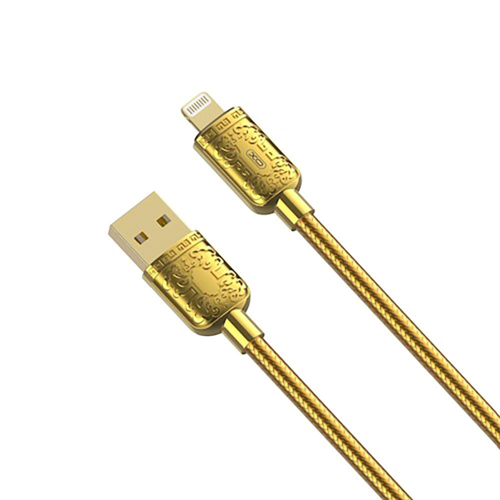 XO USB-A til Lightning Kabel 1 Meter - Guld