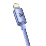 Baseus Crystal Shine PD 20W USB-C til Lightning Kabel - 1.2m - Lilla