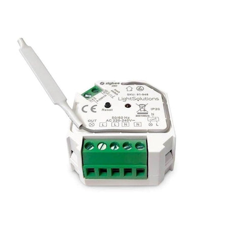 Light Solutions - 200W Mini ZigBee Afbryder - Hvid