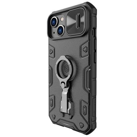 Nillkin iPhone 14 Plus Camshield Armor Pro Håndværker Bagside Cover m. Ring Kickstand - Sort