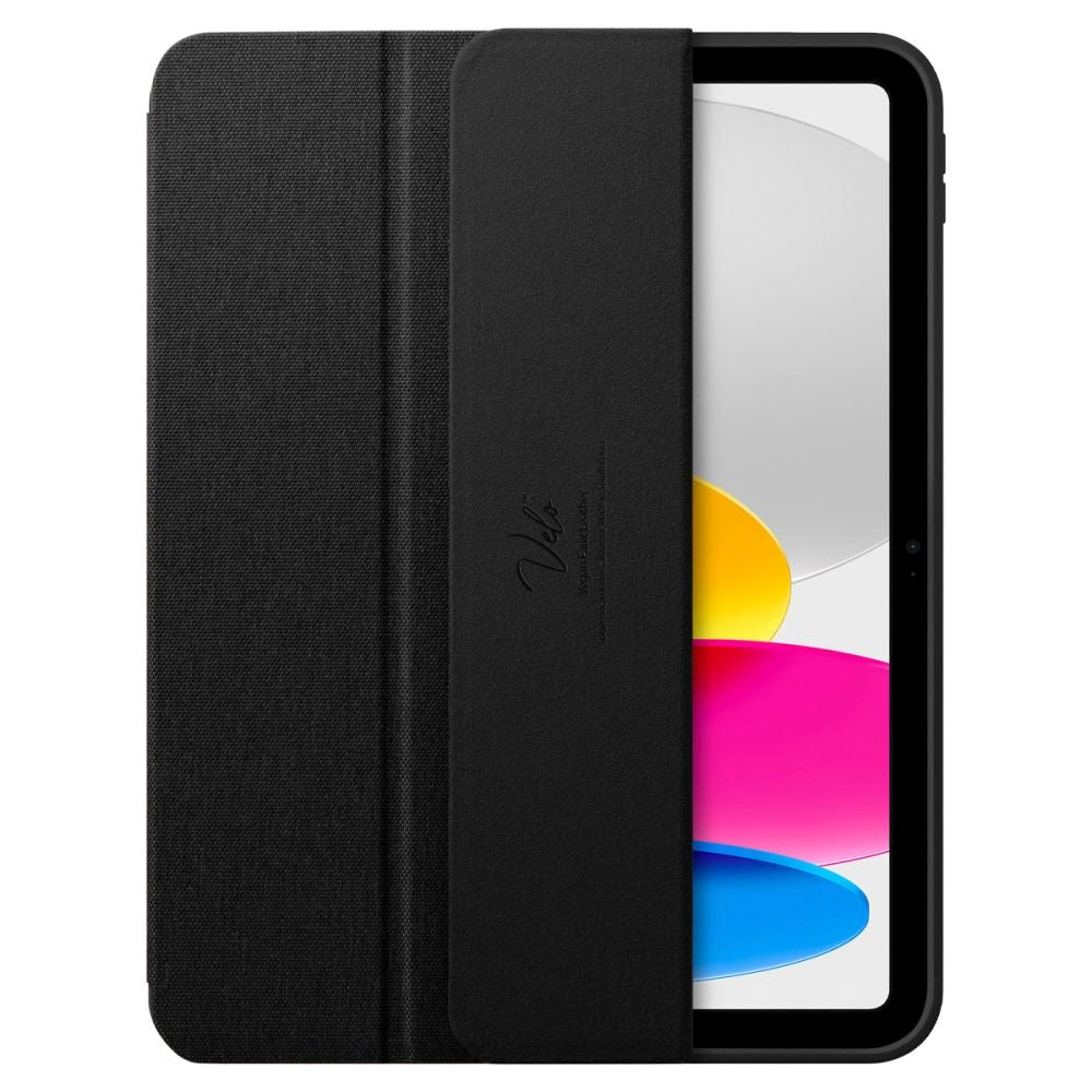 Spigen iPad 11" (2025) / iPad 10.9" (2024/2022) Urban Fit Stof Flip Cover m. Pen Holder - Sort