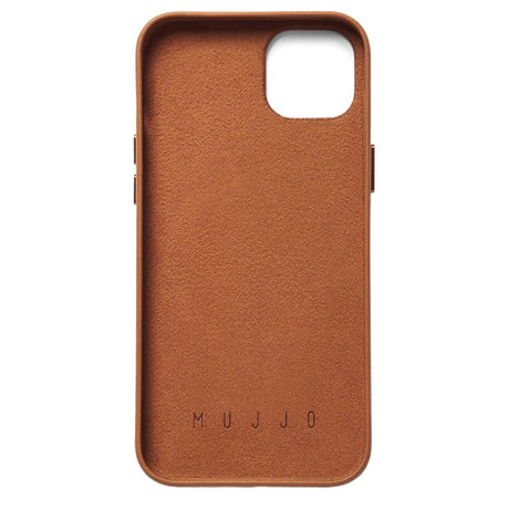 Mujjo iPhone 14 Plus Leather Wallet Cover - Brun