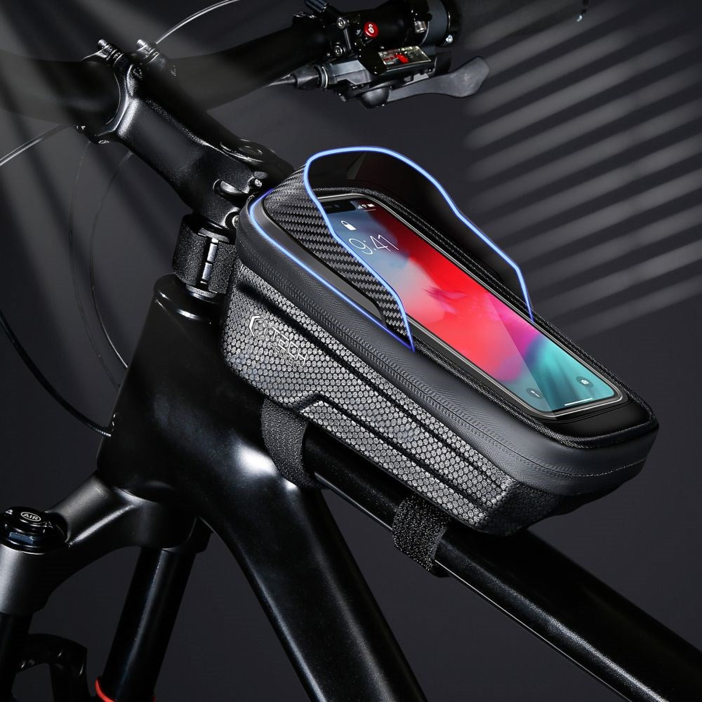 Tech-Protect V2 Universel Cykelholder - Passer til Alle Smartphones - Sort