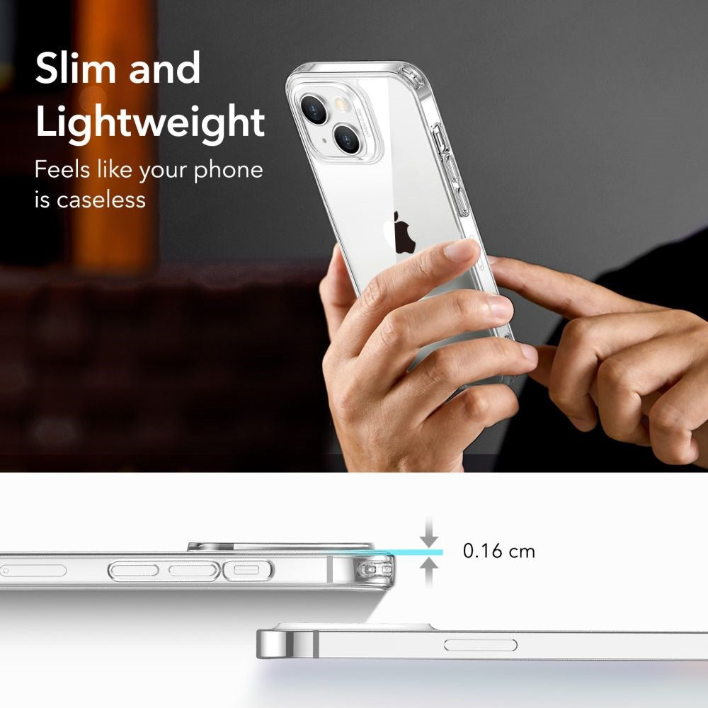 ESR iPhone 14 / 13 Bagside Cover Project Zero Slim Clear Case - Gennemsigtig