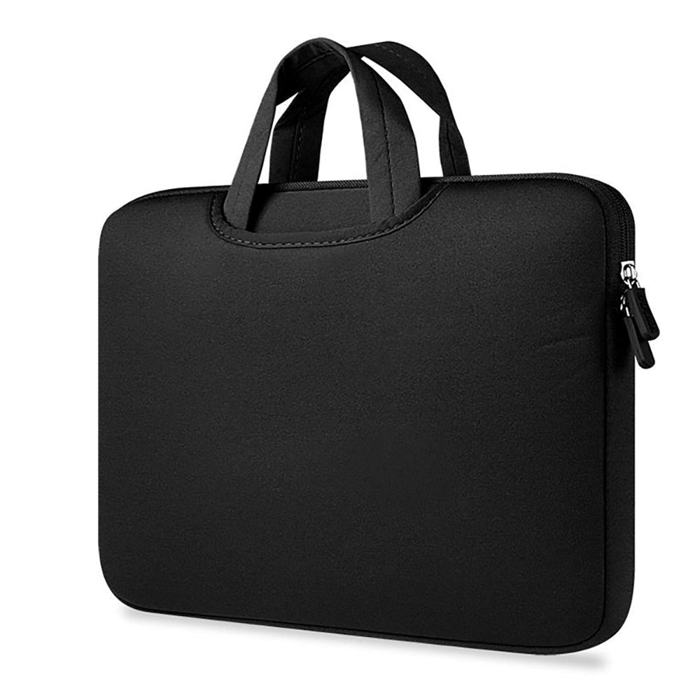 Tech-Protect Neopren MacBook / Laptop Sleeve 13-14" m. Håndtag og Ekstra Rum (340 x 250 mm) - Sort