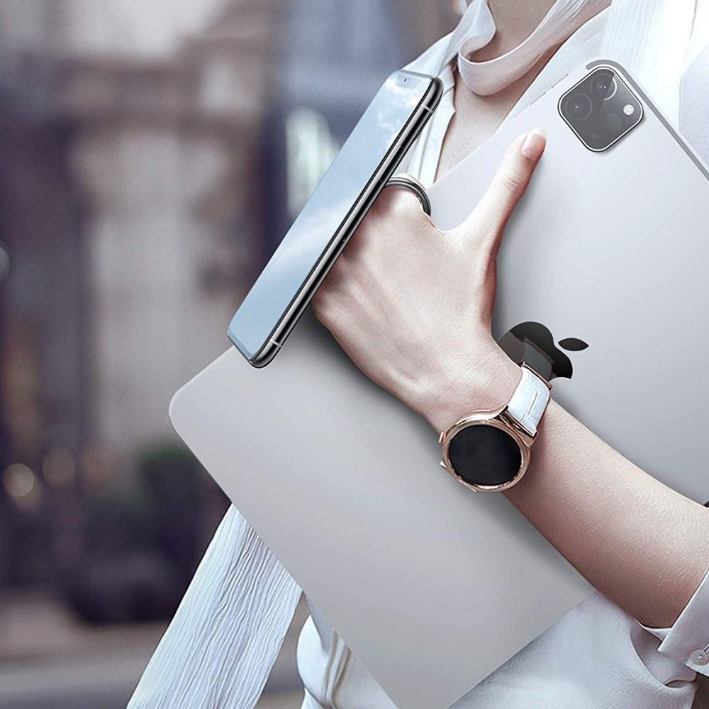 Smartphone Finger Ring Tech-Protect m. 3M Klister - Magnetisk - Marble Rose