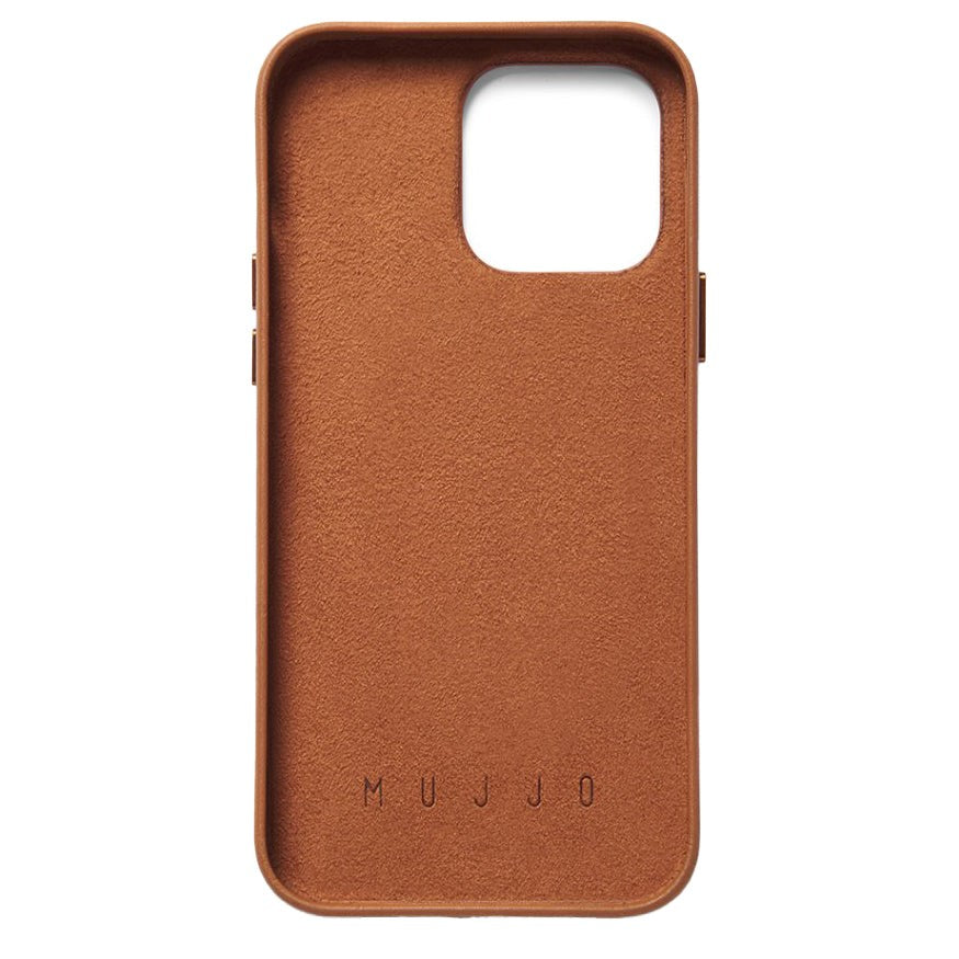 Mujjo iPhone 14 Pro Max Leather Wallet Cover - Brun