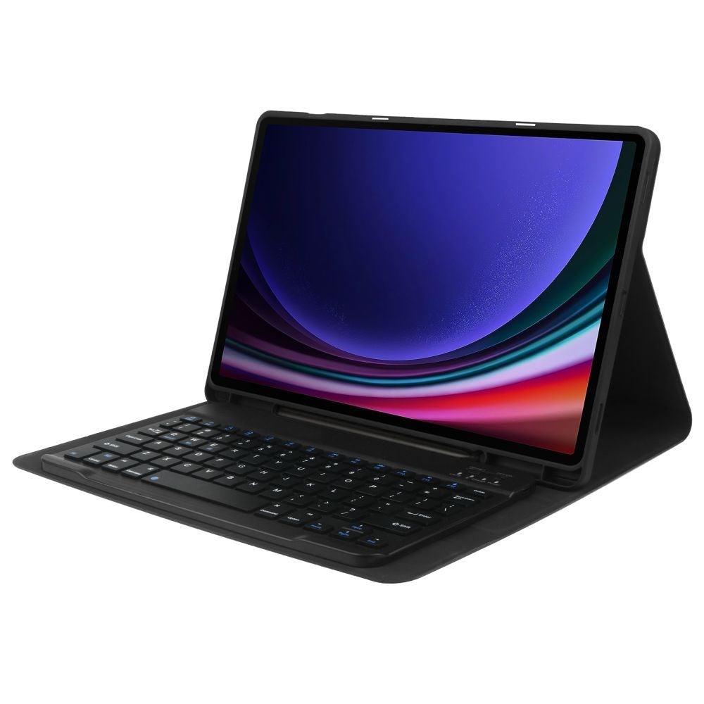 Tech-Protect Samsung Galaxy Tab S9 FE Keyboard Cover m. Pencil Holder - Engelsk Layout - Sort