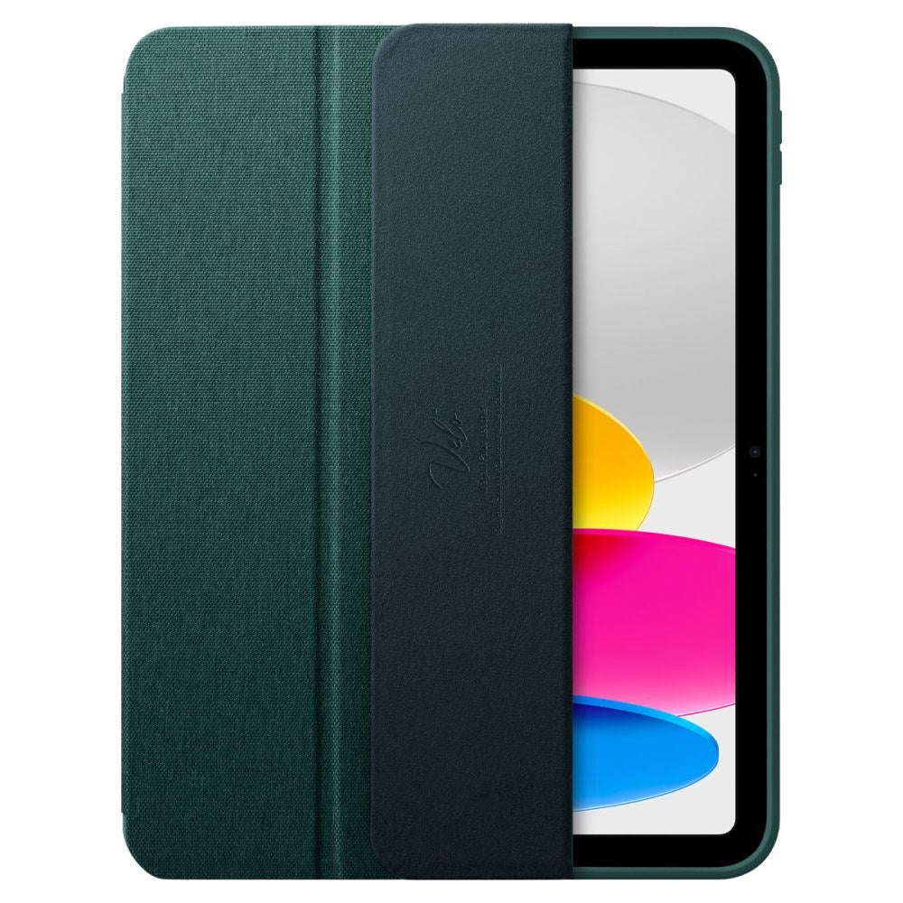 Spigen iPad 10.9" (2022) Urban Fit Stof Flip Cover m. Pen Holder - Grøn