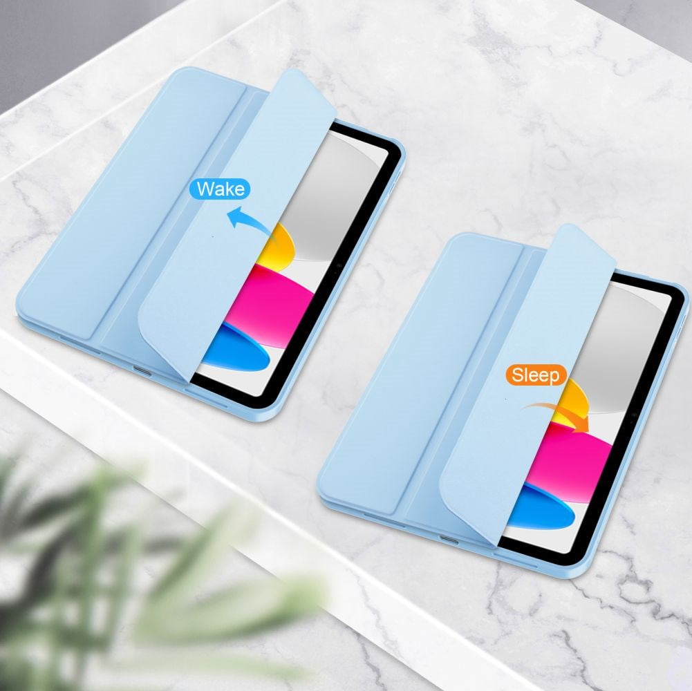 Tech-Protect iPad 11" (2025) / iPad 10.9" (2024/2022) SC Flip Cover m. Apple Pencil Holder - Lyseblå