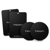 Spigen MP-4P Metalplader til Magnetisk Bilholder x 4 - Sort